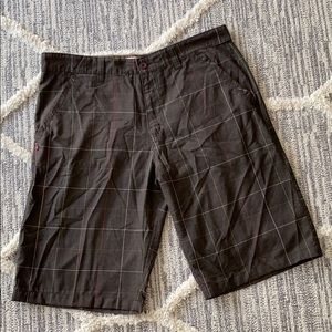 (Worn) O’Neill Checkered Brown Shorts sz 34